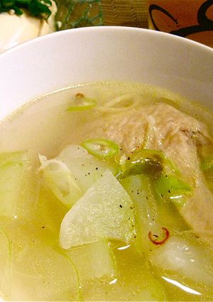 加熱5分！手羽先と冬瓜のやさしいスープ-レシピのメイン写真