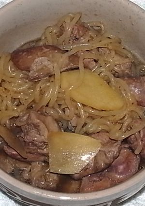 鶏レバーと糸こんにゃくの煮物-レシピのメイン写真