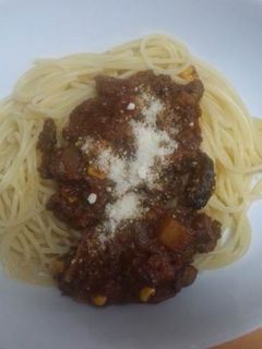 残ったキーマカレーでスパゲッティ-レシピのメイン写真