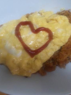 残った☆キーマカレーでオムライス-レシピのメイン写真