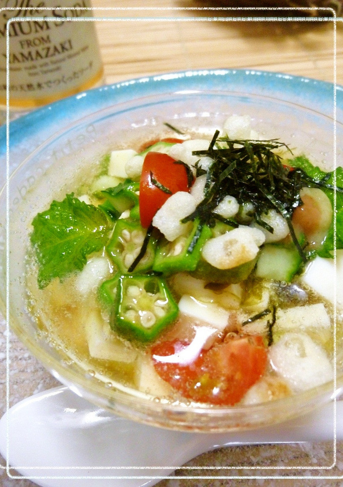 シュワ²食感　✼和風冷製スープ風冷奴✼-レシピのメイン写真