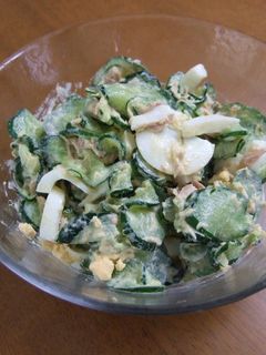 ●キュウリ・ツナサラダ●-レシピのメイン写真