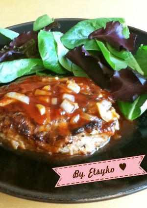 肉汁じんわり☆ジューシーハンバーグ-レシピのメイン写真