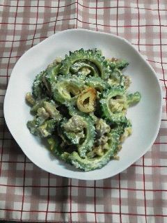 ゴーヤと豚肉のマヨネーズ炒め-レシピのメイン写真
