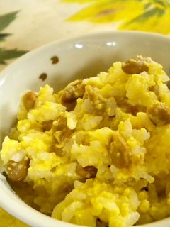 納豆と卵のネバネバおかゆ/おじや-レシピのメイン写真