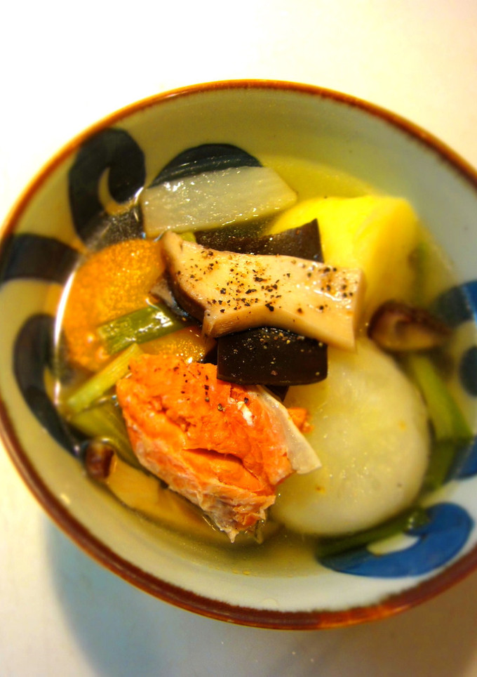 鮭の塩スープ（アイヌ風）-レシピのメイン写真