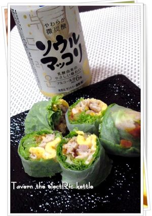 韓国風「焼肉生春巻き」-レシピのメイン写真