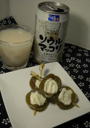 梅酒の梅とクリームチーズで簡単おつまみ-レシピのメイン写真