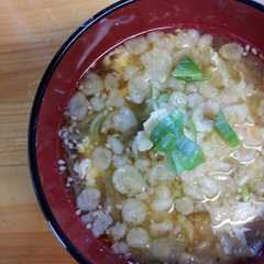 รูปของ あげ玉とキャベツのお味噌汁*