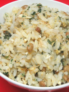 モロヘイヤと納豆の炒飯-レシピのメイン写真