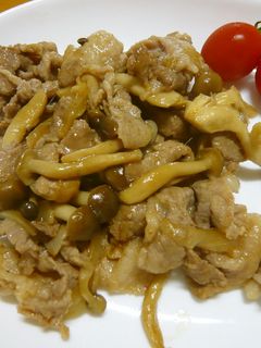 豚肉としめじのしょうが焼き-レシピのメイン写真
