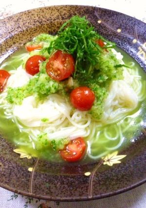 きゅうり一本！絶品ぶっかけ素麺-レシピのメイン写真
