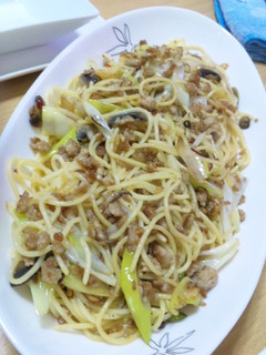 豚ミンチと太ネギだけ〜♪和風ぱすた☆-レシピのメイン写真