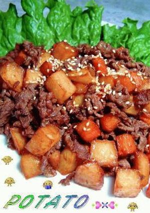 牛肉＆ポテトの甘辛炒め-レシピのメイン写真