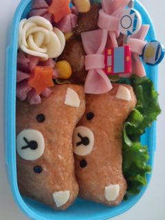 リラックマ稲荷弁当-レシピのメイン写真