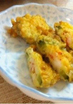 ゴーヤのエビ詰め天ぷら-レシピのメイン写真