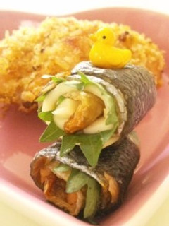 魚の皮deくるくる大葉&チーズロール-レシピのメイン写真