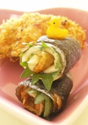 魚の皮deくるくる大葉&チーズロール-レシピのメイン写真