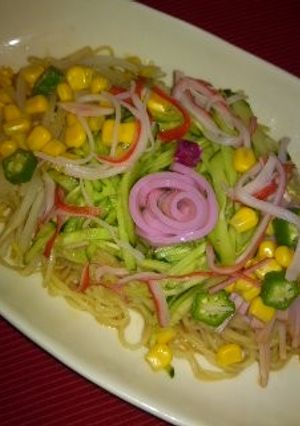 華やかな冷やしめん-レシピのメイン写真