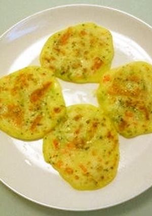 手づかみ離乳食♪野菜とチーズのおやき-レシピのメイン写真