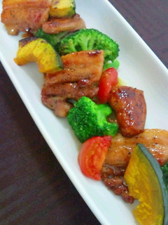 やみつき!豚バラ肉の蜂蜜照り焼き!-レシピのメイン写真