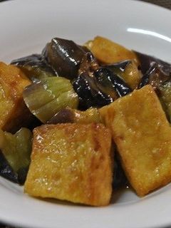 ナスと厚揚げの味噌炒め-レシピのメイン写真