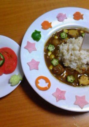 我が家の畑の恵カレー♪-レシピのメイン写真