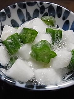 簡単 オクラ&長芋の♪酢のもの-レシピのメイン写真