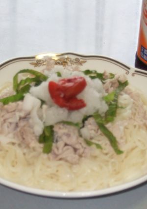 さっぱり！冷しゃぶぶっかけそうめん-レシピのメイン写真