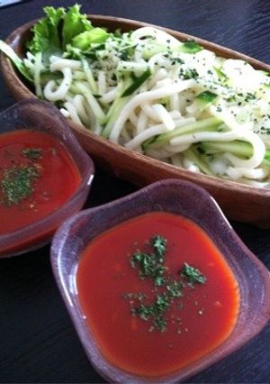 夏に♪冷やしトマト冷麺-レシピのメイン写真