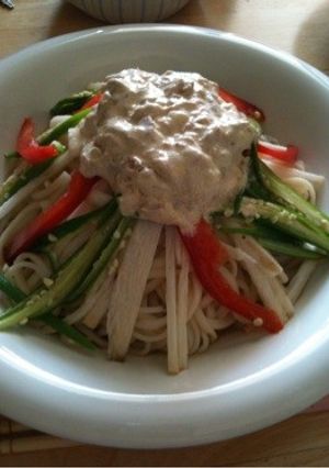 オクラと山芋のネバネバうどん-レシピのメイン写真