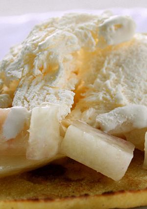 大豆粉パンケーキのアイスデザート-レシピのメイン写真