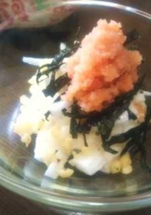 長芋の昆布茶あえ〜天かす明太ＯＮ♪-レシピのメイン写真
