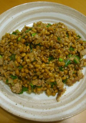 ひき肉納豆-レシピのメイン写真
