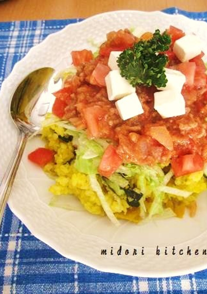 親子で作ろう♪かぼちゃのタコライス風-レシピのメイン写真
