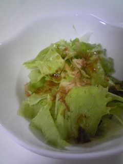 レタスとかつおぶしだけ-レシピのメイン写真