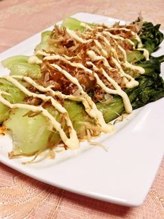 酒の肴やおもてなしに〜まるごと茹で青梗菜-レシピのメイン写真