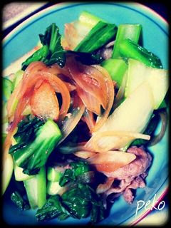 たっぷりチンゲンサイの肉炒め-レシピのメイン写真
