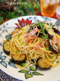 なすとベーコンのバター醤油パスタ-レシピのメイン写真
