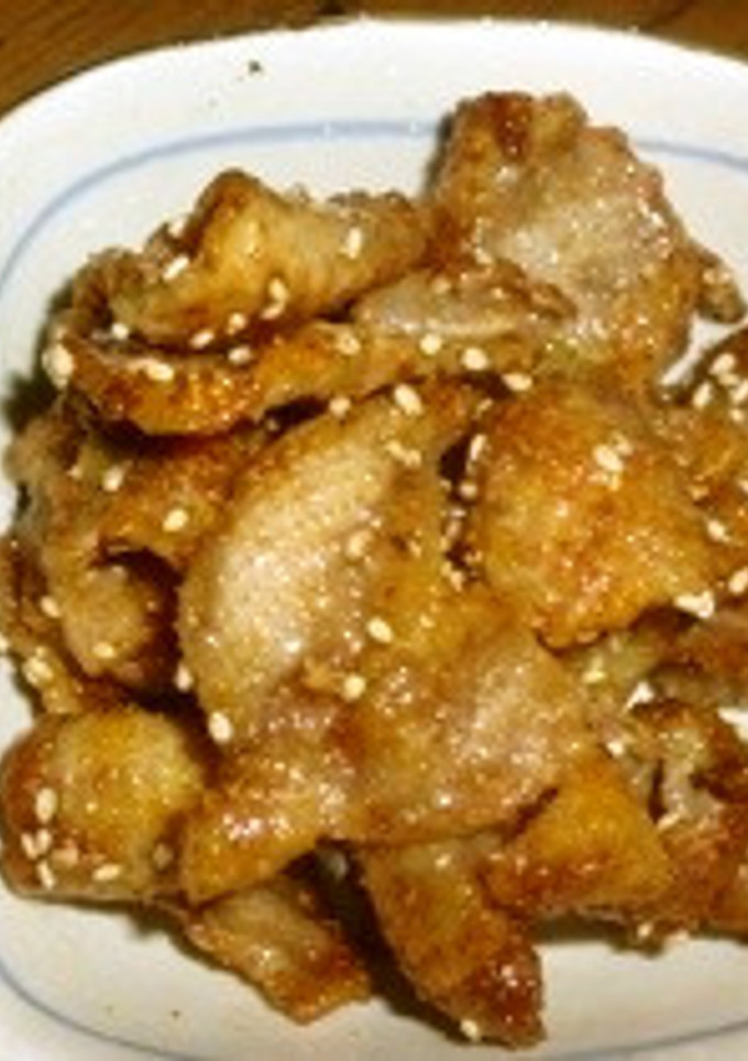 鳥皮の甘辛炒め-レシピのメイン写真