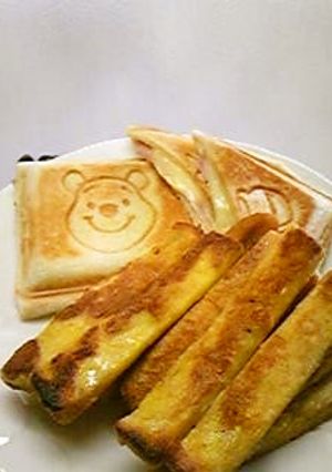 ホットサンド＆パン耳フレンチトースト♪♪-レシピのメイン写真