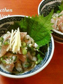 鯵のお刺身 * たたき風~-レシピのメイン写真