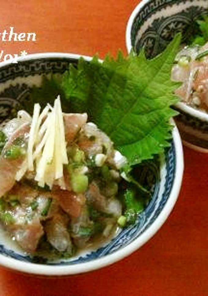 鯵のお刺身 * たたき風～-レシピのメイン写真
