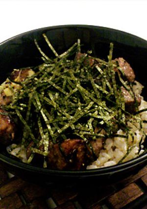 和風ねぎ塩サイコロステーキ丼♪-レシピのメイン写真