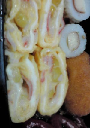 弁当☆卵１個でボリュームを！中華風卵焼き-レシピのメイン写真