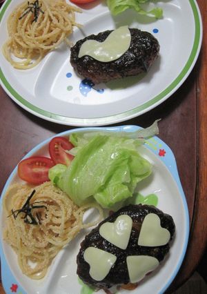 ハンバーグプレート☆-レシピのメイン写真
