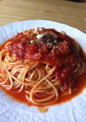 簡単なのに美味しい!トマトソースのパスタ-レシピのメイン写真