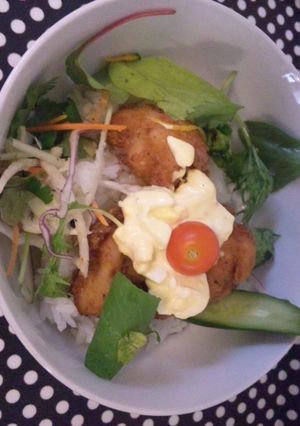 スタミナ唐揚げ丼-レシピのメイン写真