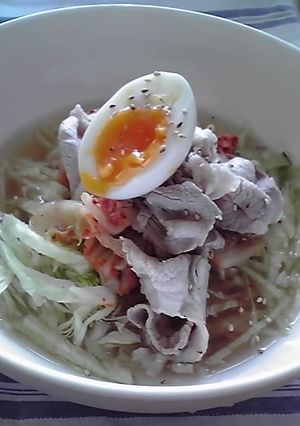 レタスたっぷり「サラダ冷麺」-レシピのメイン写真