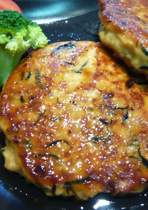 ひじき入りヘルシーテリヤキ豆腐ハンバーグ-レシピのメイン写真